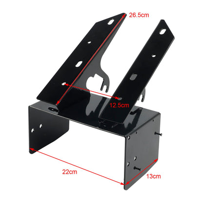 98-13 Harley Road Glide Steel Front Fairing Radio Caddy Mount Bracket