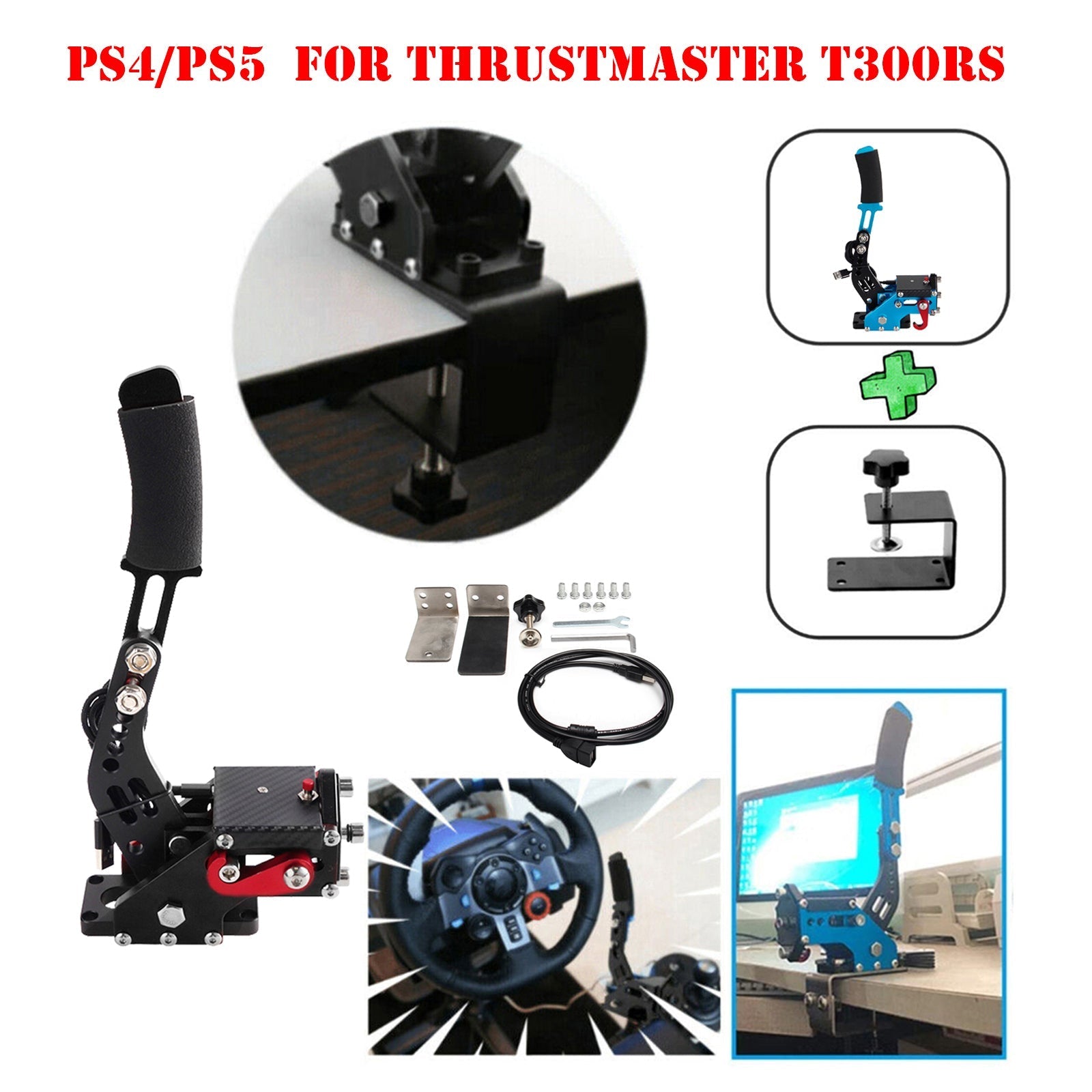 14Bit X1 XSS XSX XBOX USB3.0 SIM Handbrake for Racing Games Steering Wheel Stand G920 Black