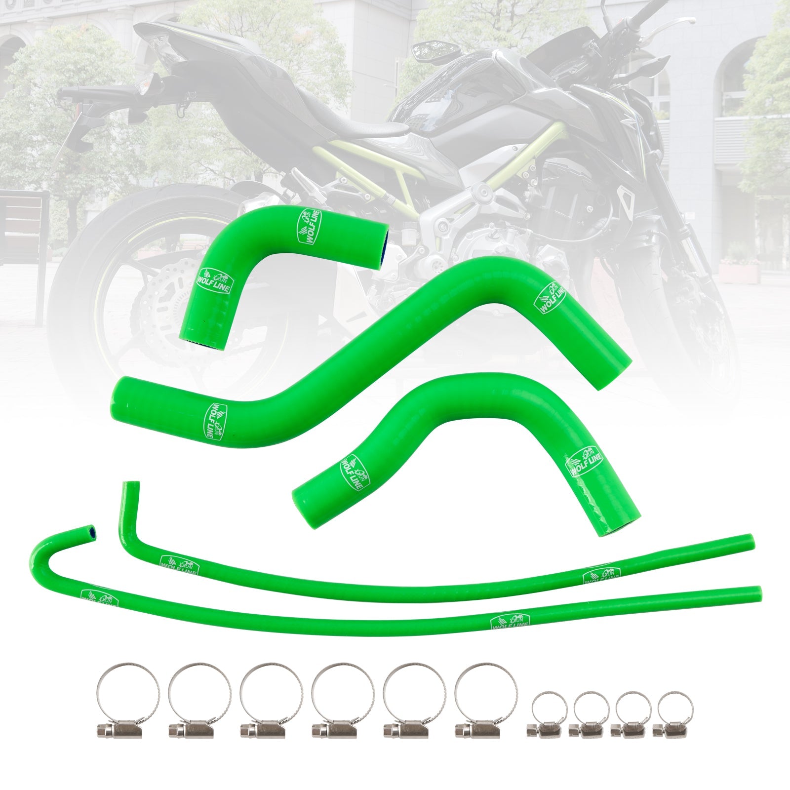 2017-2026 Kawasaki Z900 Silicone Radiator coolant Hose kit