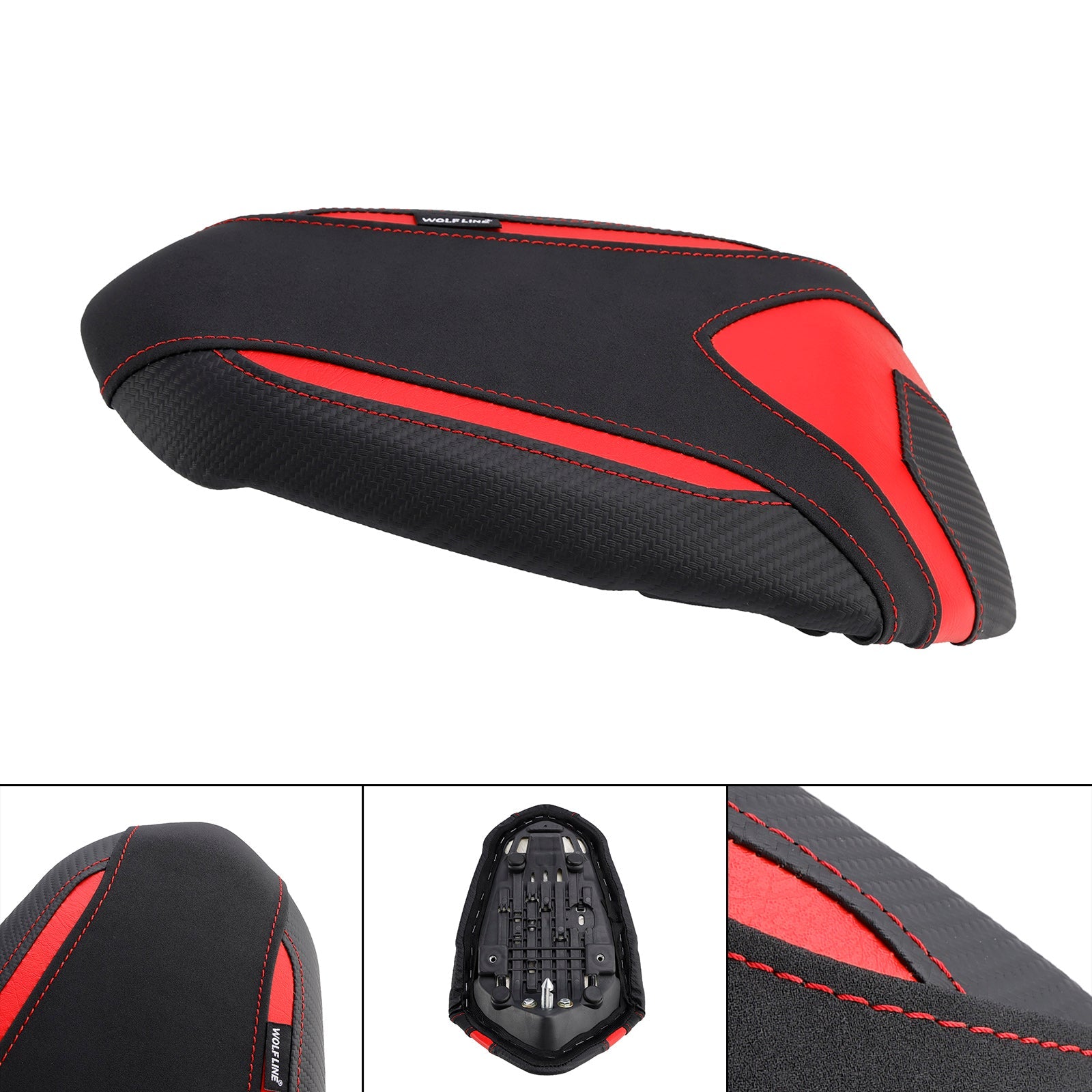 2019-2024 Triumph Street Triple Rear 765 765S 765R Passenger Seat Cushion Pu Pillion Flat Black