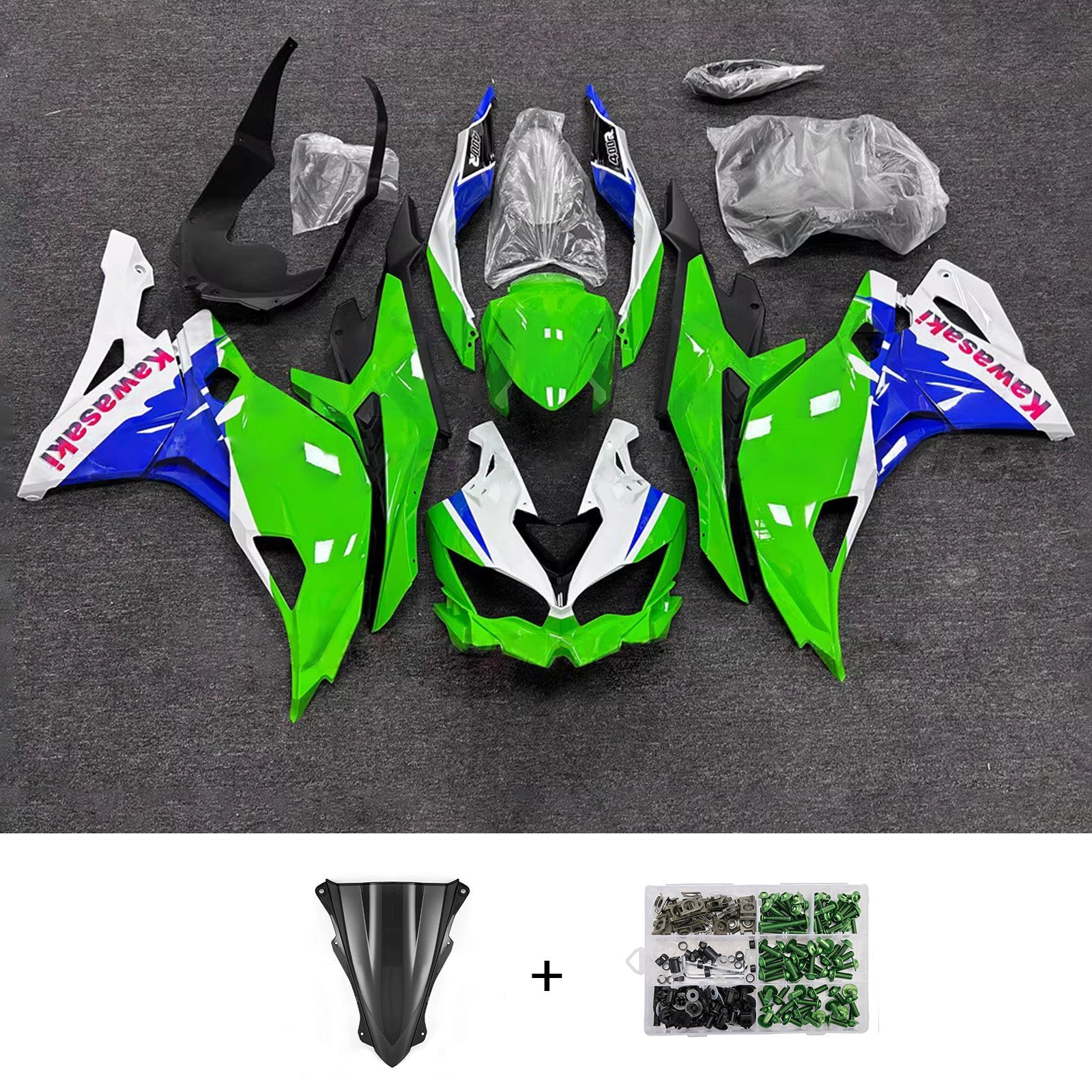 Injection Fairing Kit fit For Kawasaki Ninja ZX-25R ZX-4R ZX-4RR 2019-2025