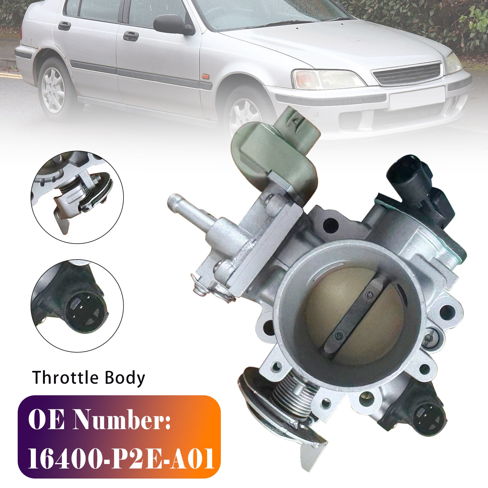 1997-2000 For Honda Civic LX DX Throttle Body Assembly 16400-P2E-A01