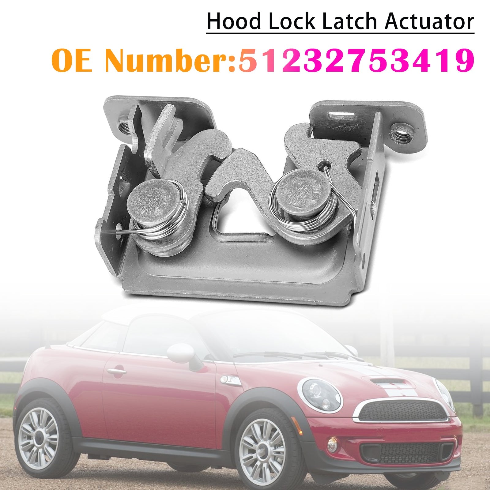 Front Bonnet Lock Latch 51232753419 For BMW X5 X6 F15 F16 Mini R55 R56 R57 R59