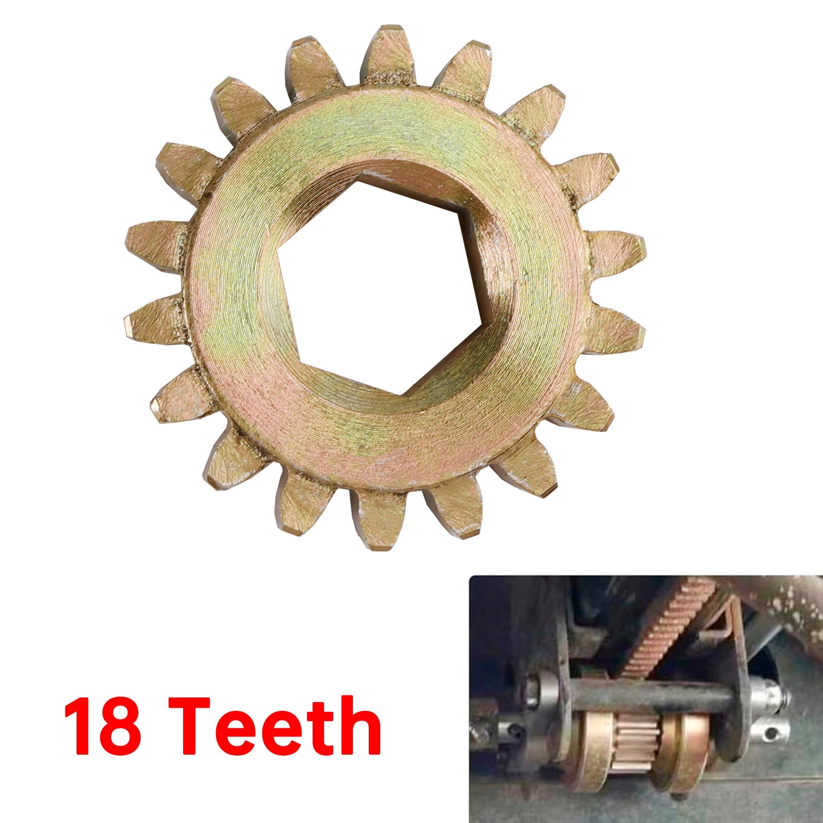 122739 Replacement 18 Tooth Spur Gear 12 DP/14.5 PA for Lippert RV Slide Out