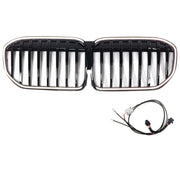 2019-2022 BMW 7 Series G12 Long-Wheelbase Version Facelift Single Slat Gloss Black Front Grill Grille