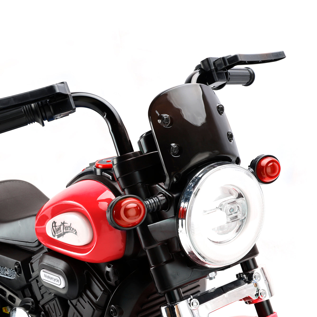 3 Wheel Kids Ride On Motorcycle 6V Powered Electric Dual Drive Toy Car Red