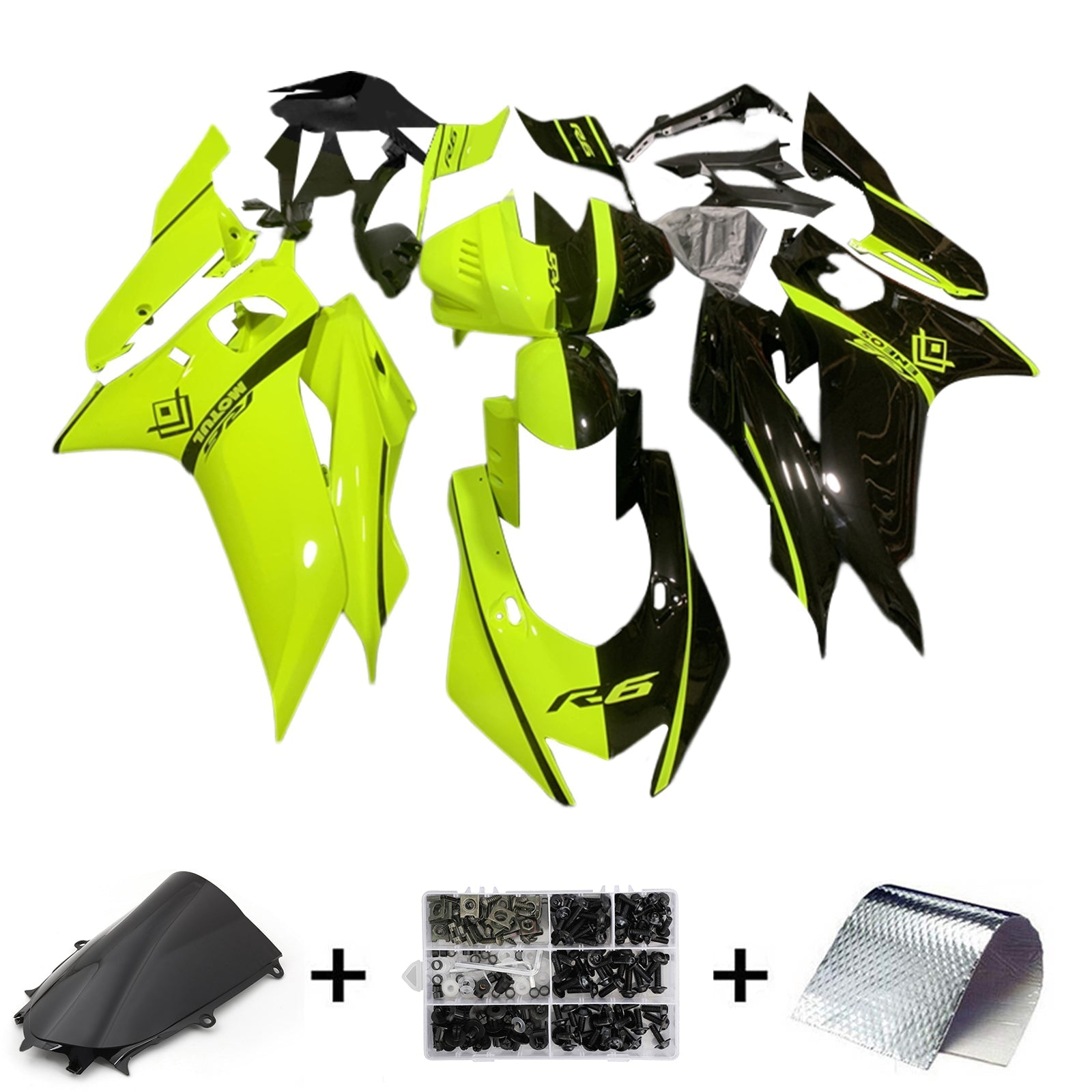 2017-2022 Yamaha YZF-R6 Fairing Kit Bodywork Plastic ABS
