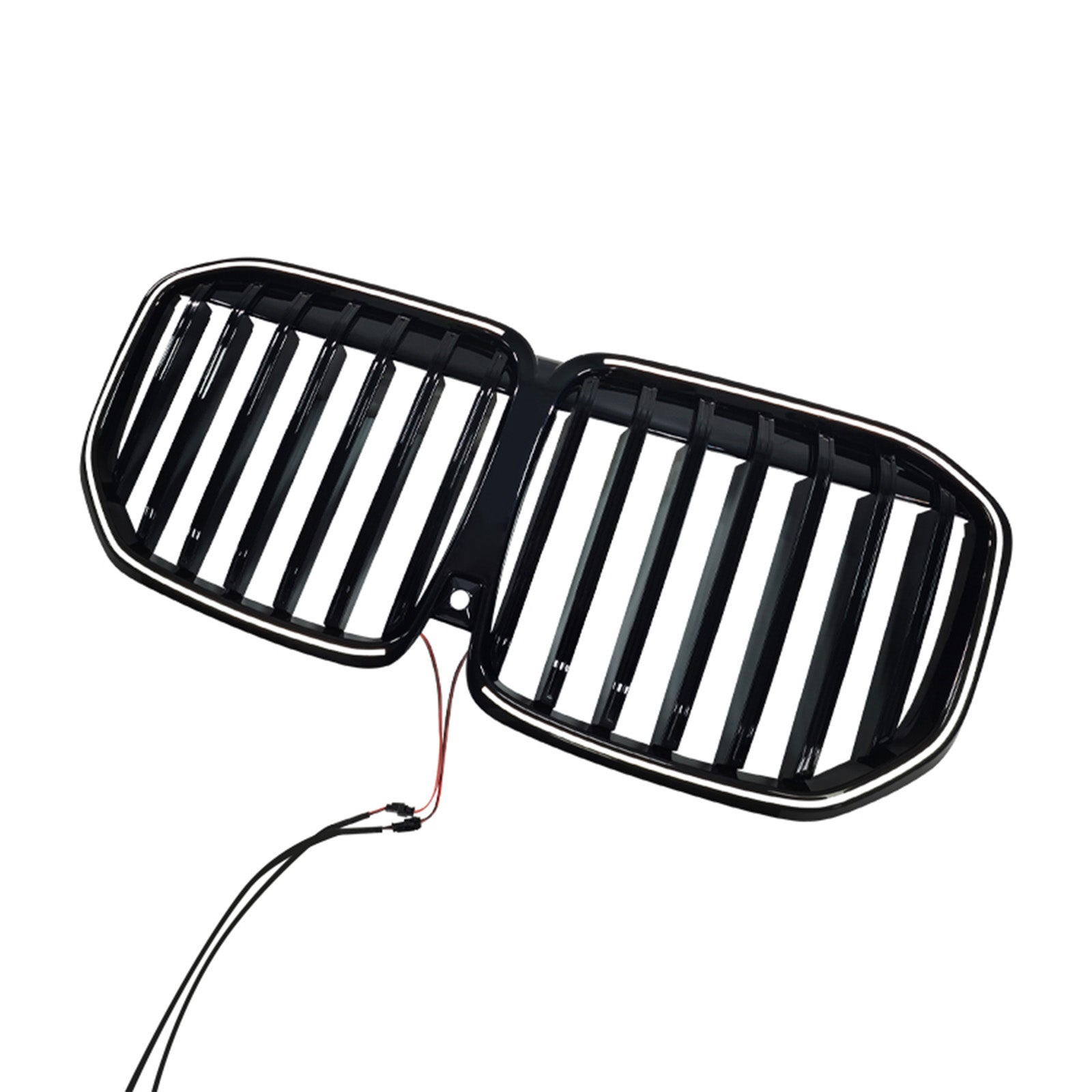 2023-2026 Fit BMW X7 G07 W/LED Black Single Line Front Bumper Grille Grill