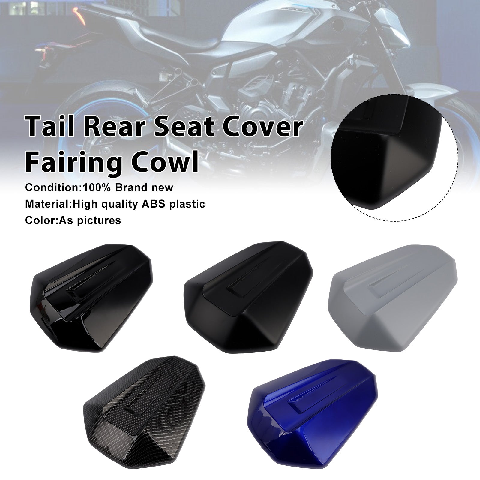 2025-2026 Yamaha MT-07 MT07 Tail Rear Seat Cover Fairing Cowl