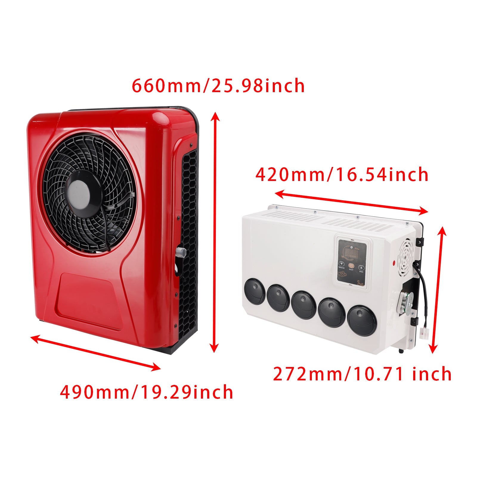 24V RV Air Conditioner 13000btu Truck Split AC For Camping Trucks RVs Trailers