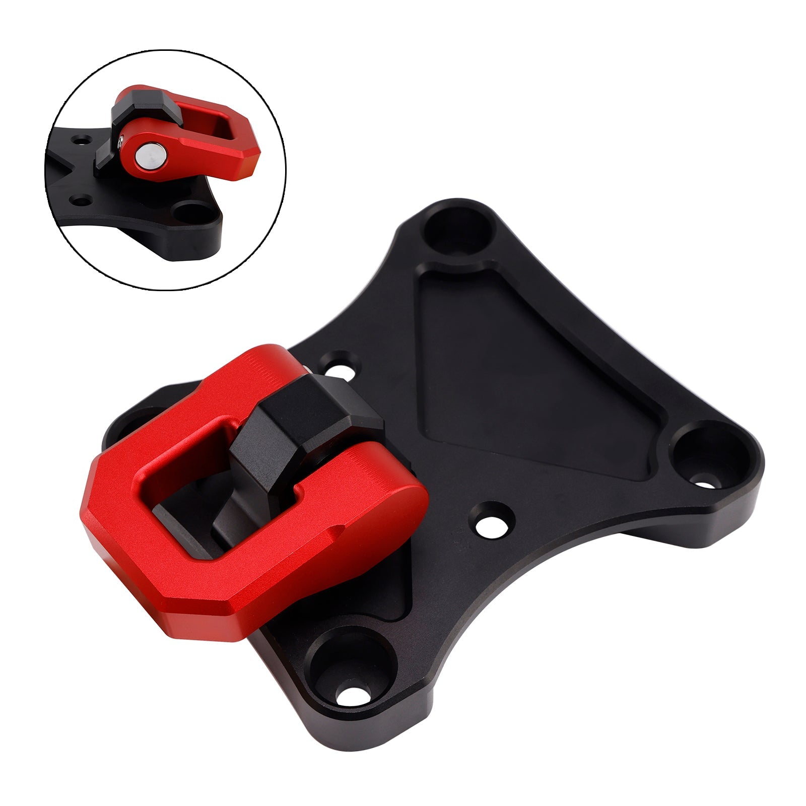 Rear Tow Hook Pull Plate With 3/4" D-Ring Fits For Yamaha Maverick X3 900 X Max