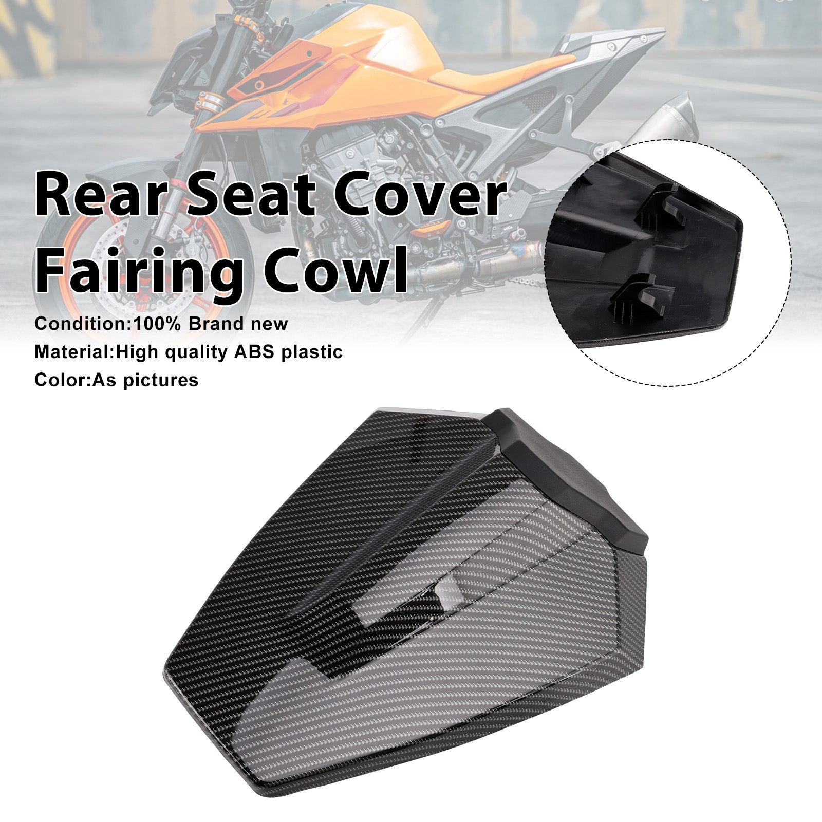 2024-2025 For Duke 990 Rear Pillion Seat Cover Fairing Cowl