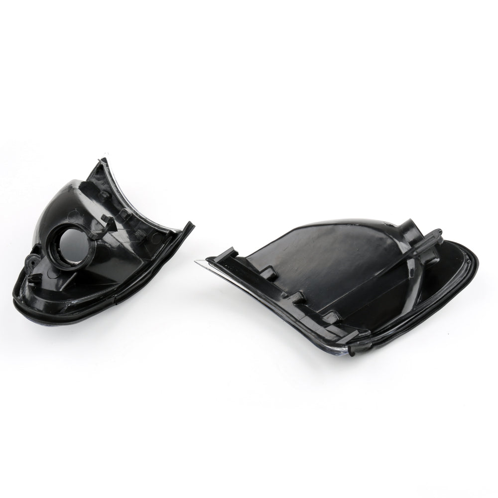 2002-2005 BMW E46 3-Series 4Dr Euro Corner Lights - Crystal Clear W/ Smoke Trim