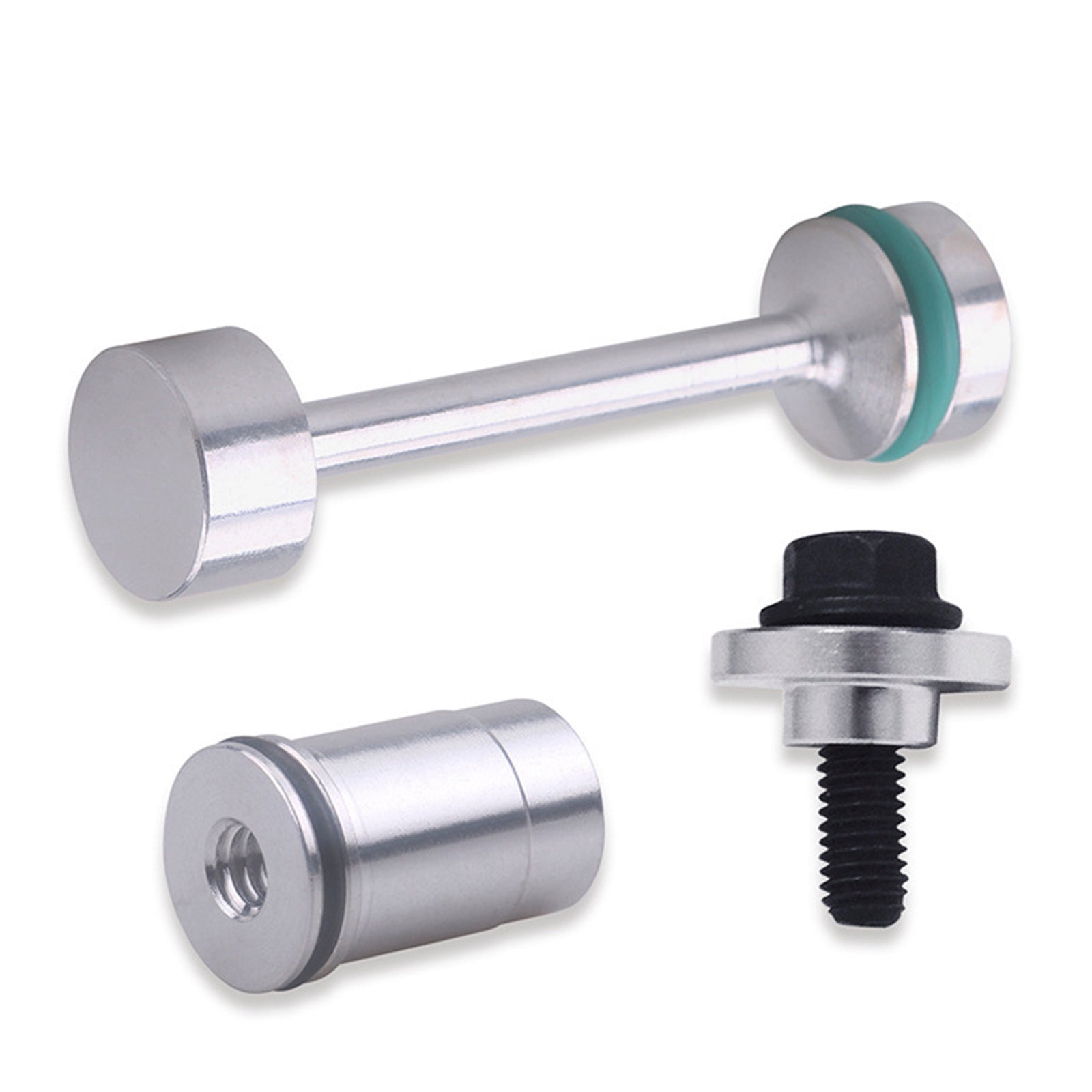 Oil Diverter Barbell & Oil Valve Plug & Oil Pickup Tube Hold Down Kit for GM LS