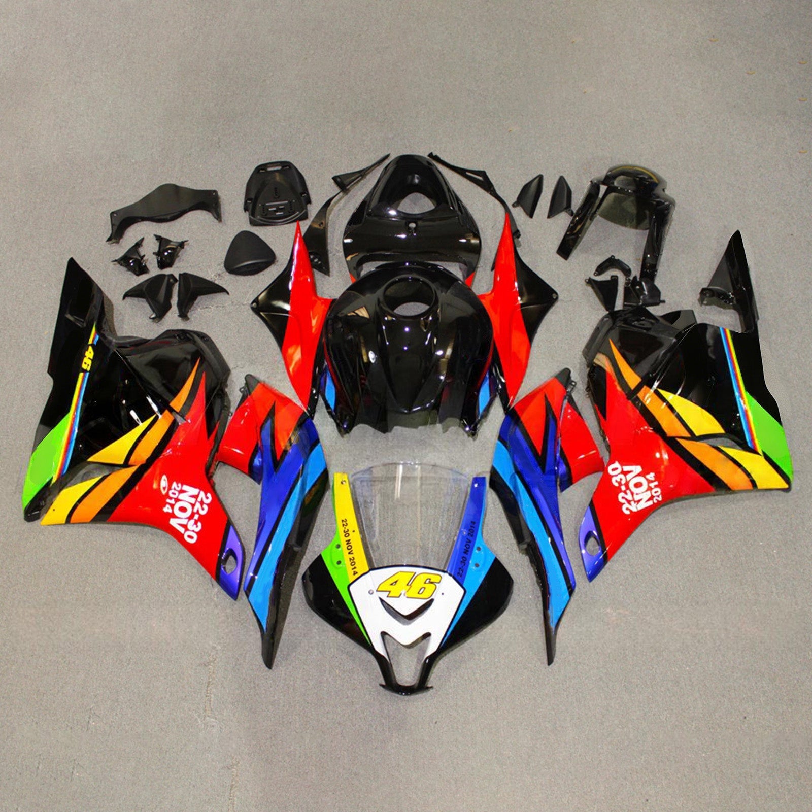 Injection Fairing Kit Bodywork Plastic ABS For Honda CBR600RR 2009-2012 F5