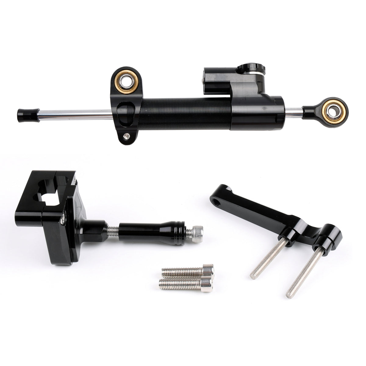 2008-2012 Kawasaki NINJA 250 EX250 Steering Damper Stabilizer Black Generic
