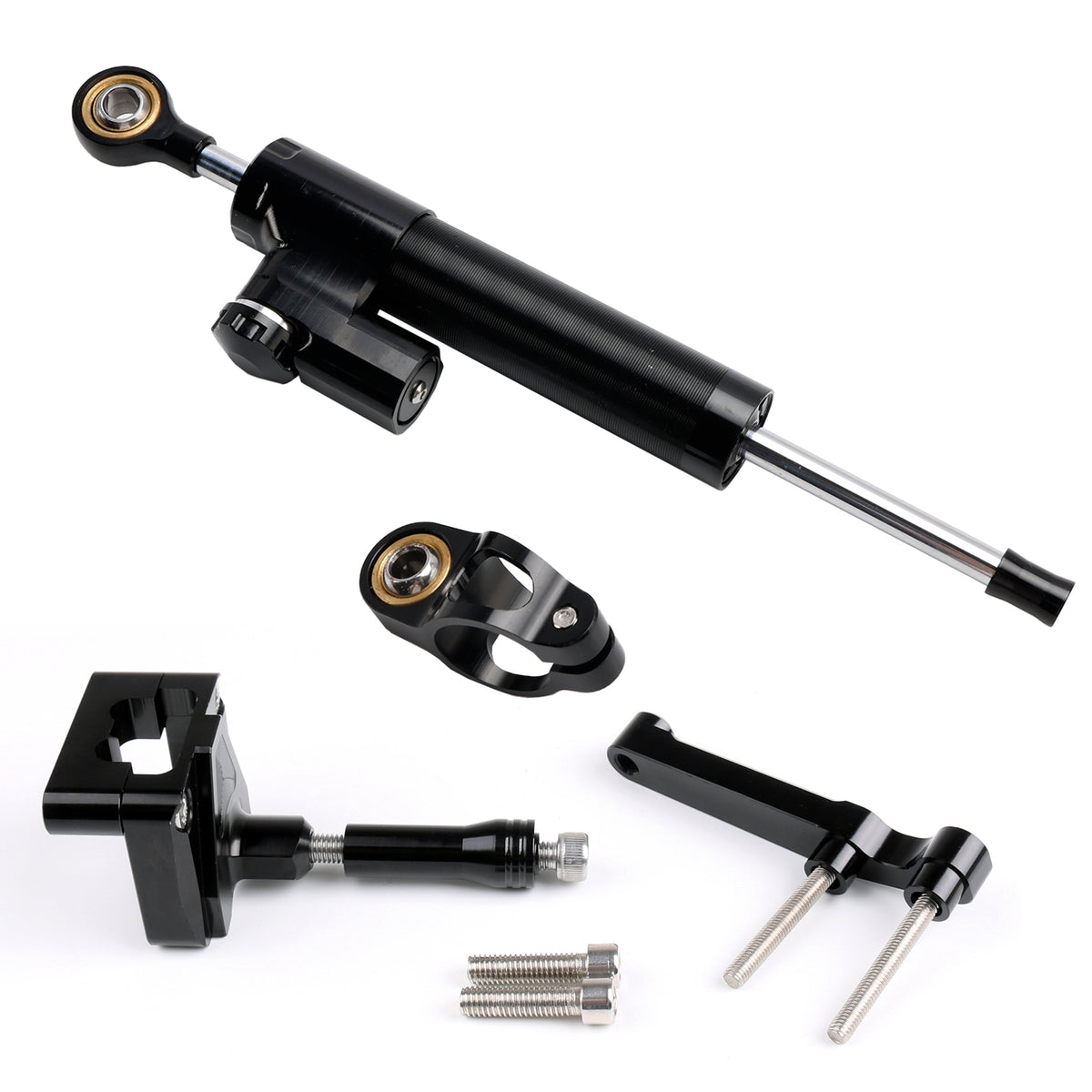 2008-2012 Kawasaki NINJA 250 EX250 Steering Damper Stabilizer Black Generic