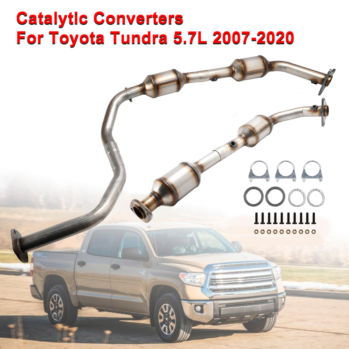 Both Side Catalytic Converters For Toyota Tundra 4.6L & 5.7L 2010-2017