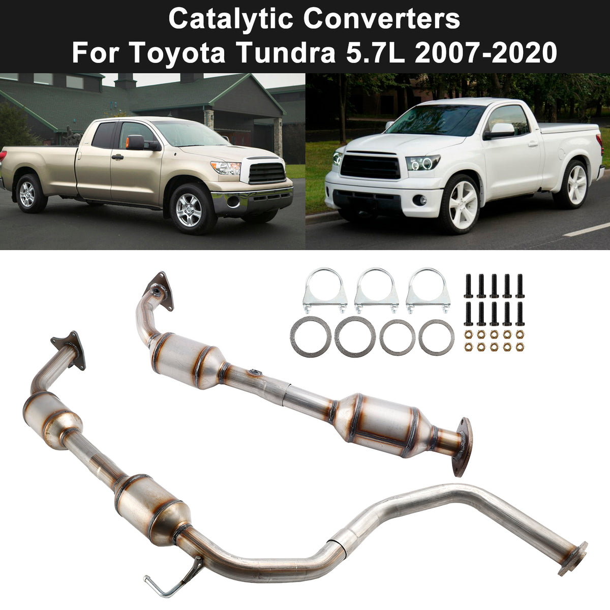 Both Side Catalytic Converters For Toyota Tundra 4.6L & 5.7L 2010-2017