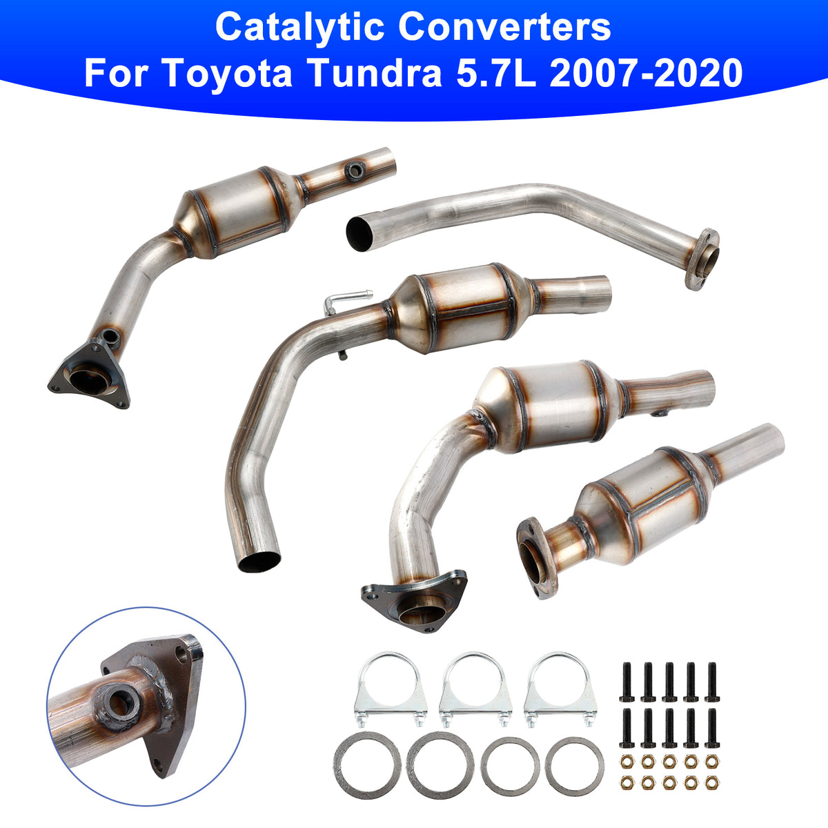 Both Side Catalytic Converters For Toyota Tundra 4.6L & 5.7L 2010-2017