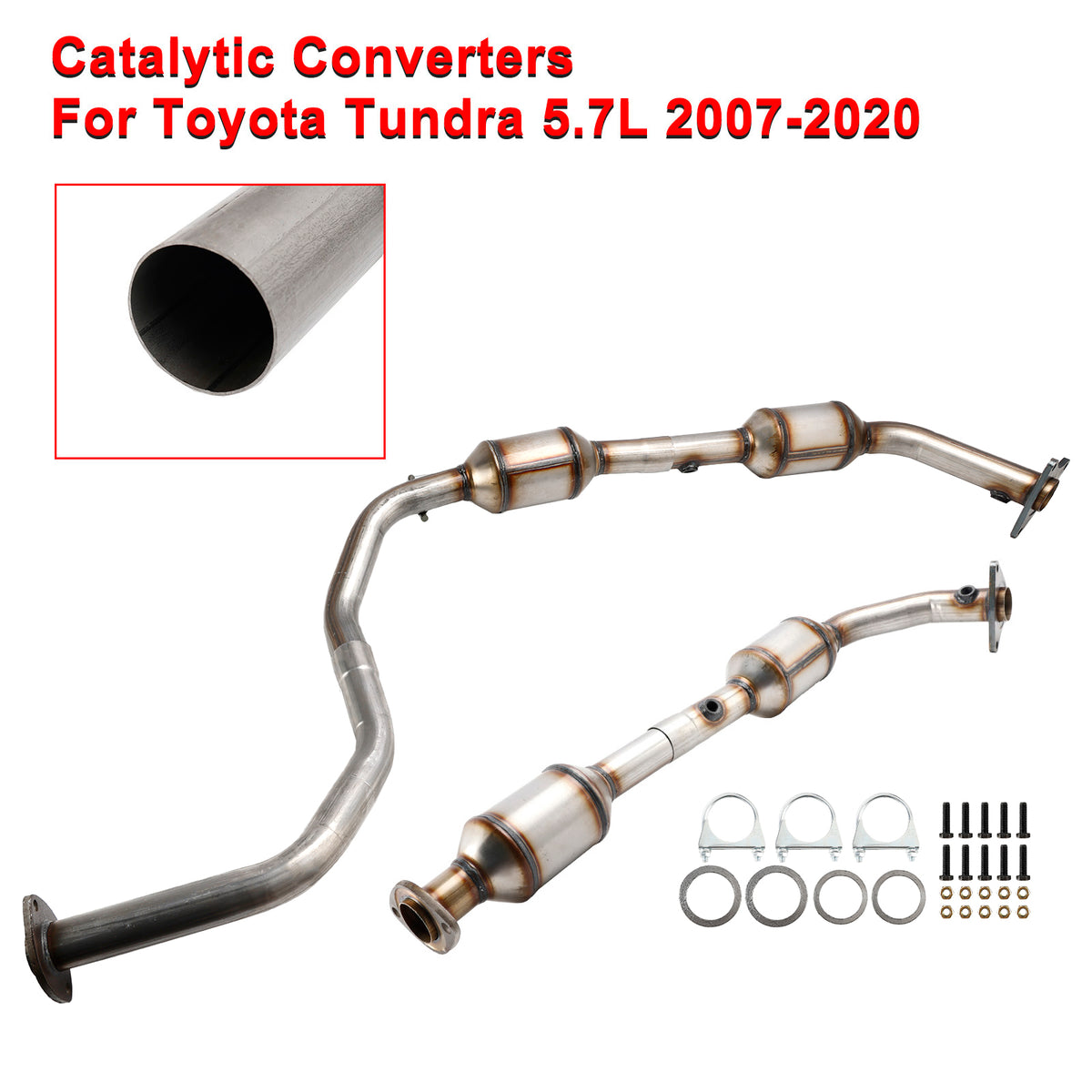 Both Side Catalytic Converters For Toyota Tundra 4.6L & 5.7L 2010-2017