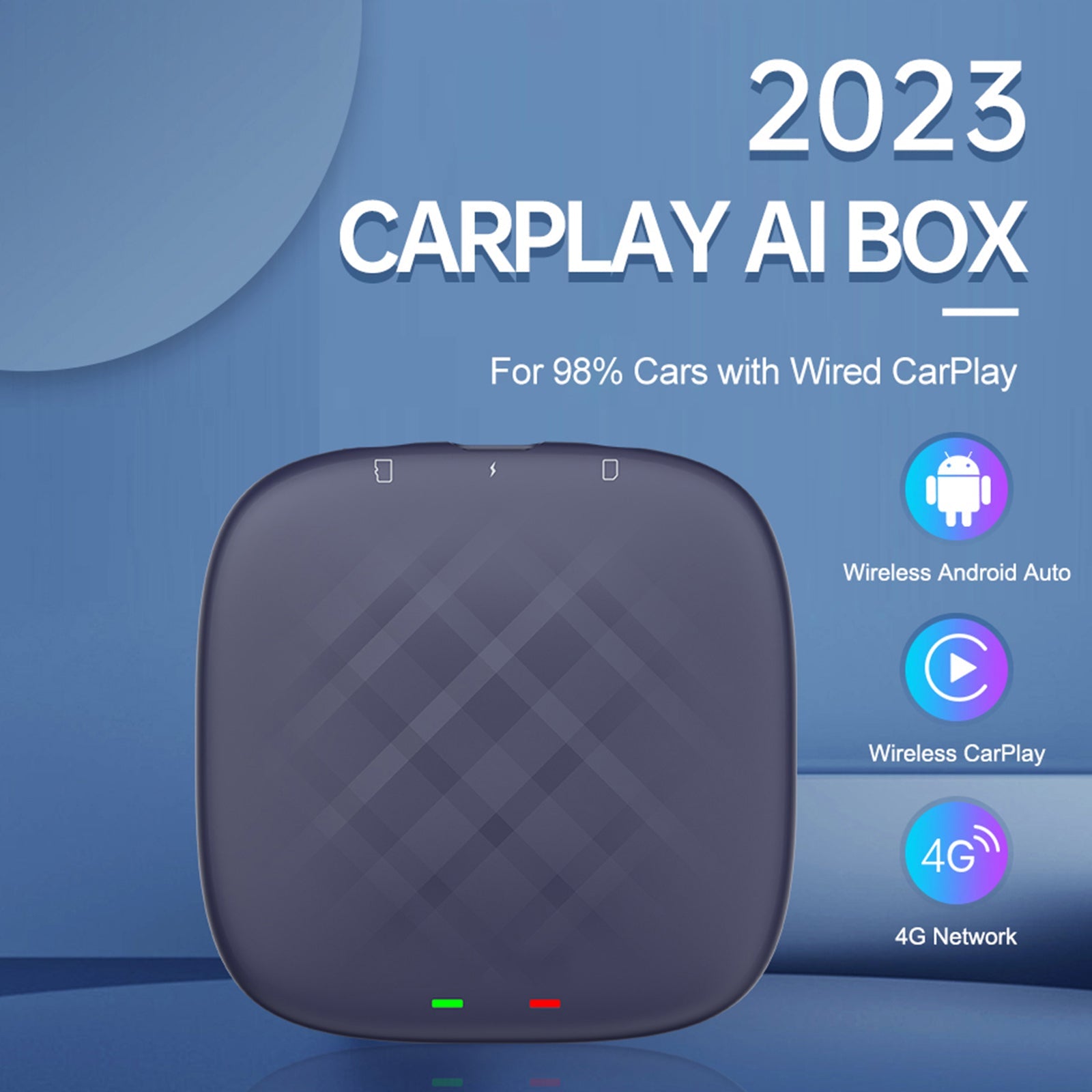 Carlinkit Carplay AI Box Plus Android 13 8+128GB Wireless Auto Bluetooth Adapter