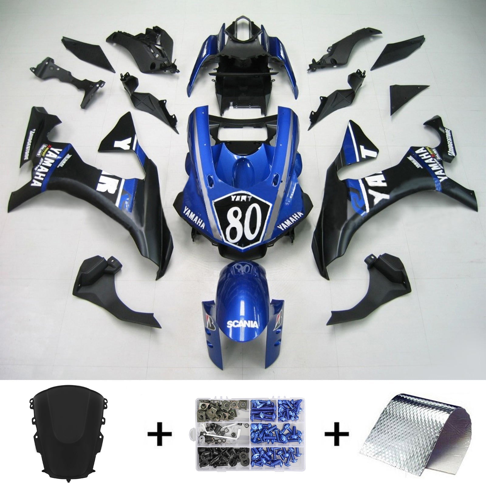2020-2025 Yamaha YZF R1 Injection Fairing Kit Bodywork Plastic ABS #101