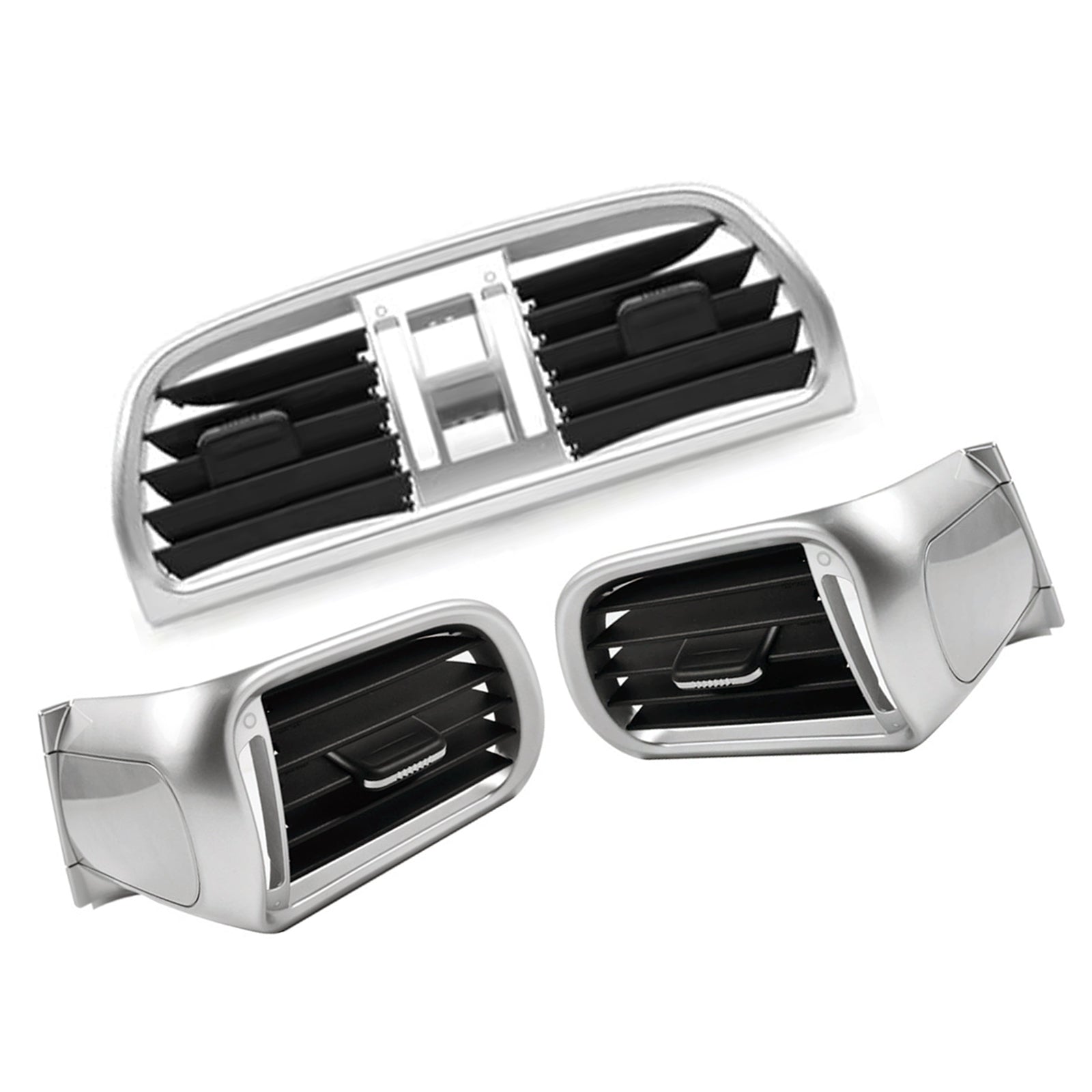 2004-2012 Porsche GT2 GT3 997 Left Right Central AC Vent Cover Silver 99755214105 99755213105 99755213205