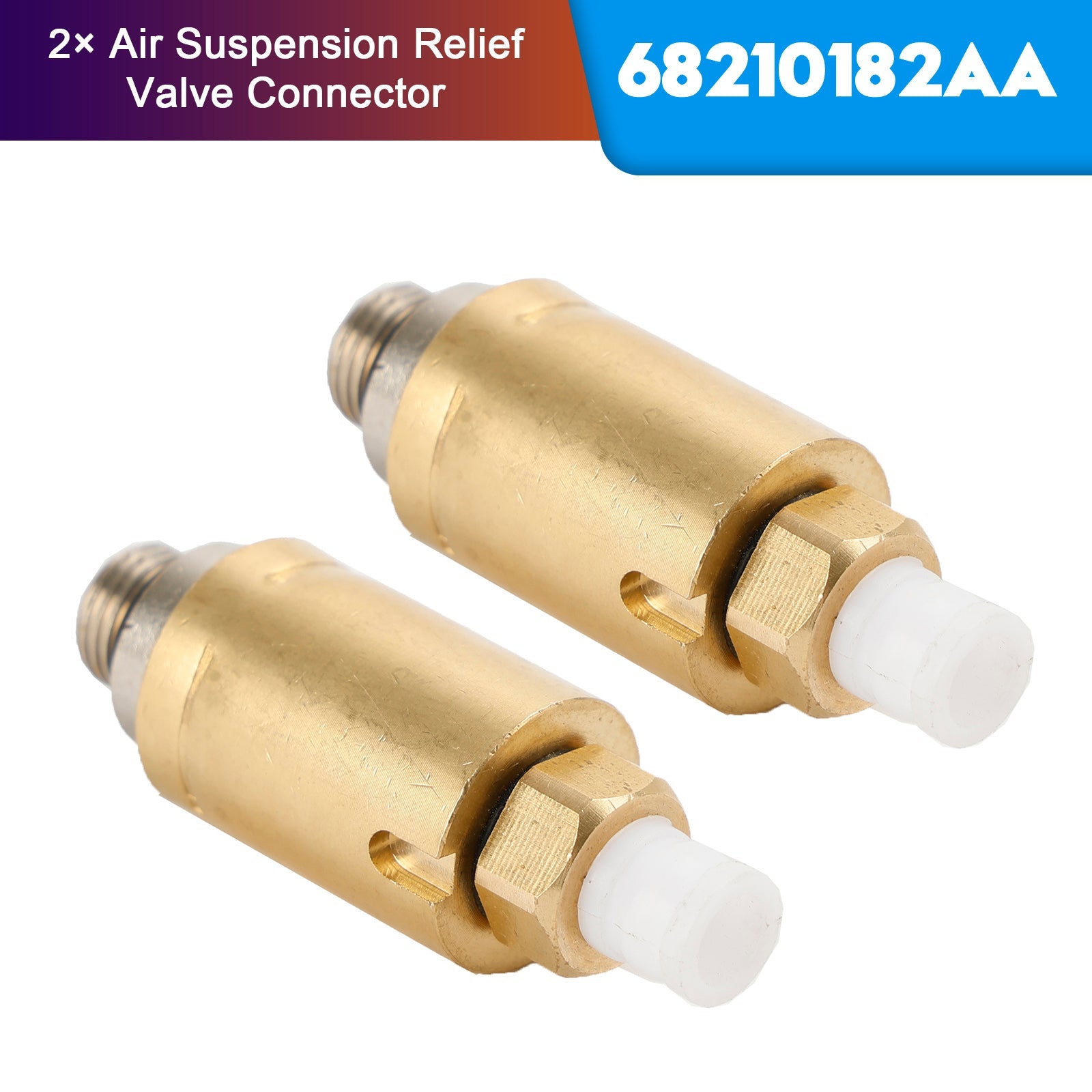 2× 68210182AA Air Suspension Relief Valve Connector for Grand Cherokee Ram 1500