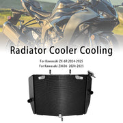 Radiator Cooling Engine Cooler For Kawasaki ZX-6R ZX636 2024-2025 Black