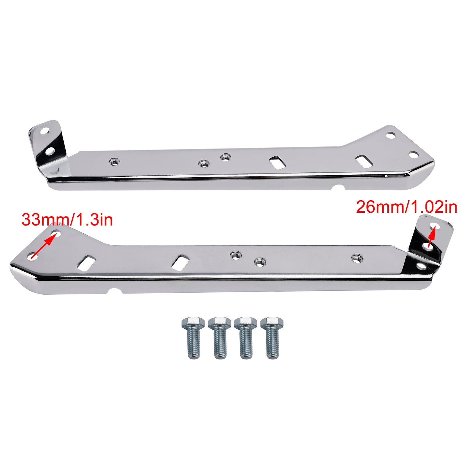 Pair Saddlebag Rail Support Holder 90718-79C For Touring Road Glide Flt 85-08
