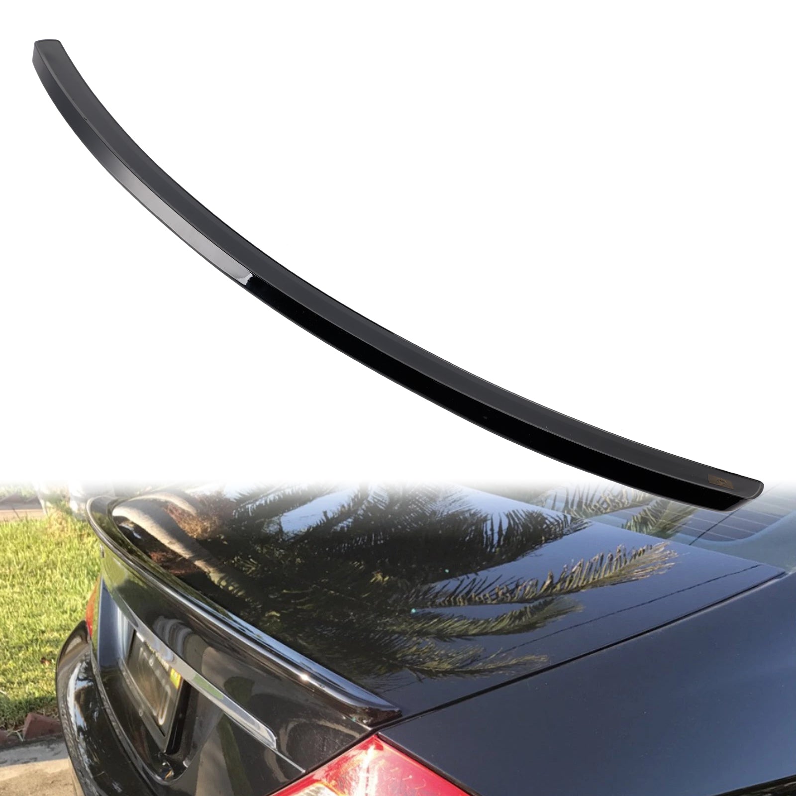 Gloss Black Rear Boot Spoiler For Mercedes-Benz CLS-Class W219 CLS63 Style 05-10