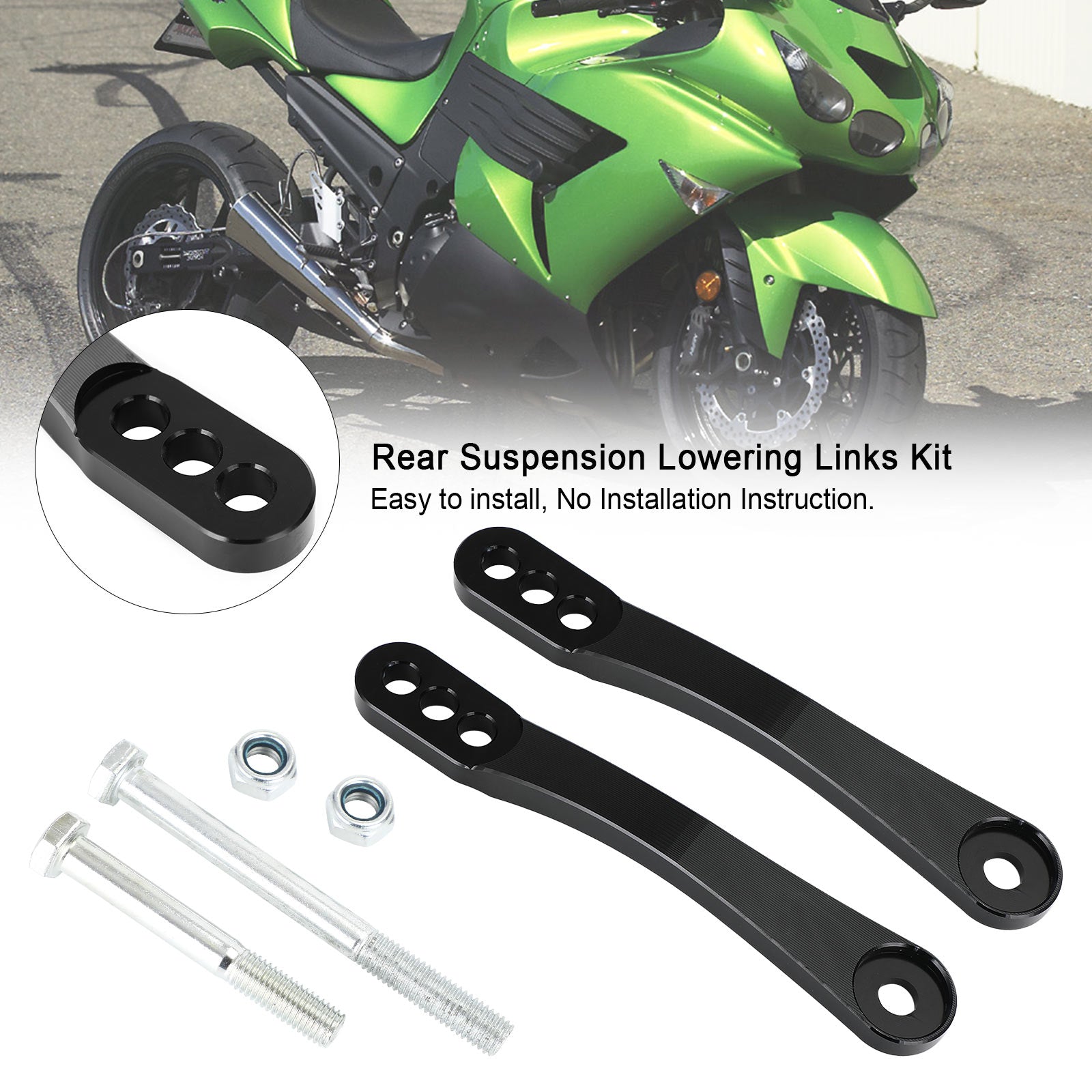Rear Suspension Lowering Links Kit For KAWASAKI ZX-14R NINJA 2006-2022 ZZR 1400