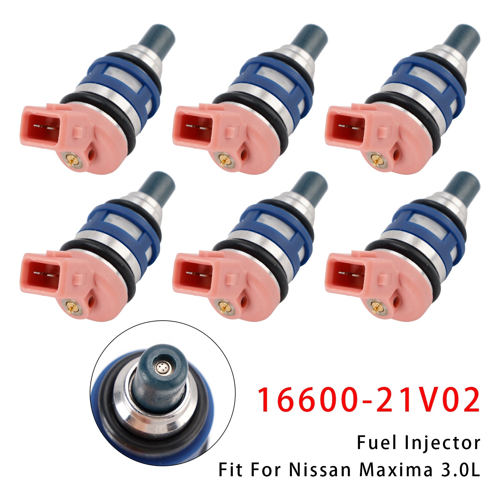1988-1994 Nissan Maxima J30 Laurel 3.0 24V 6Pcs Fuel Injector 16600-21V02