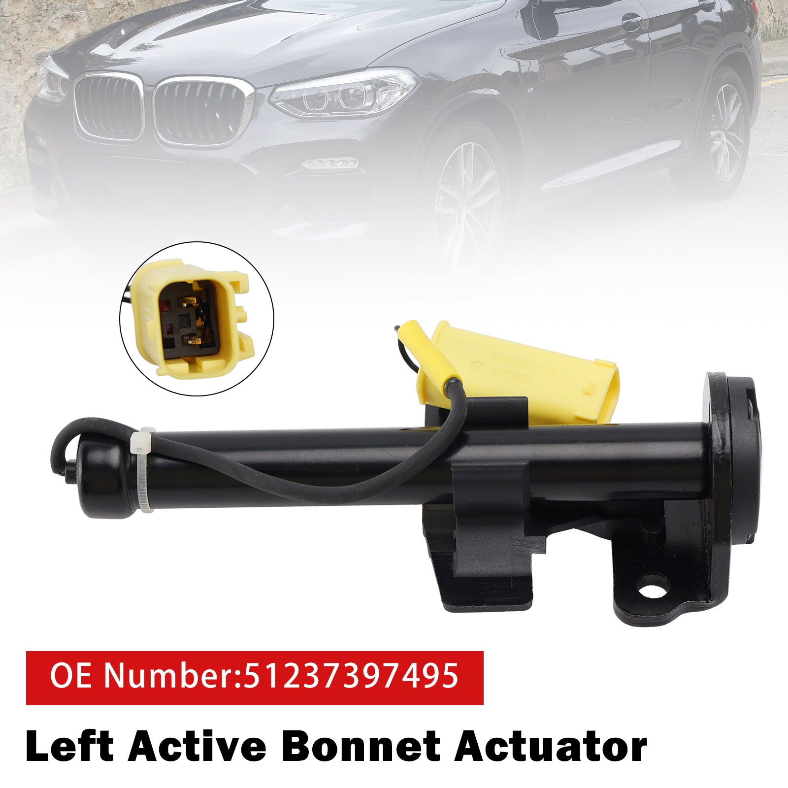 Left Active Bonnet Actuator 51237397495 For BMW X3 G01 X4 G02 2017-2020