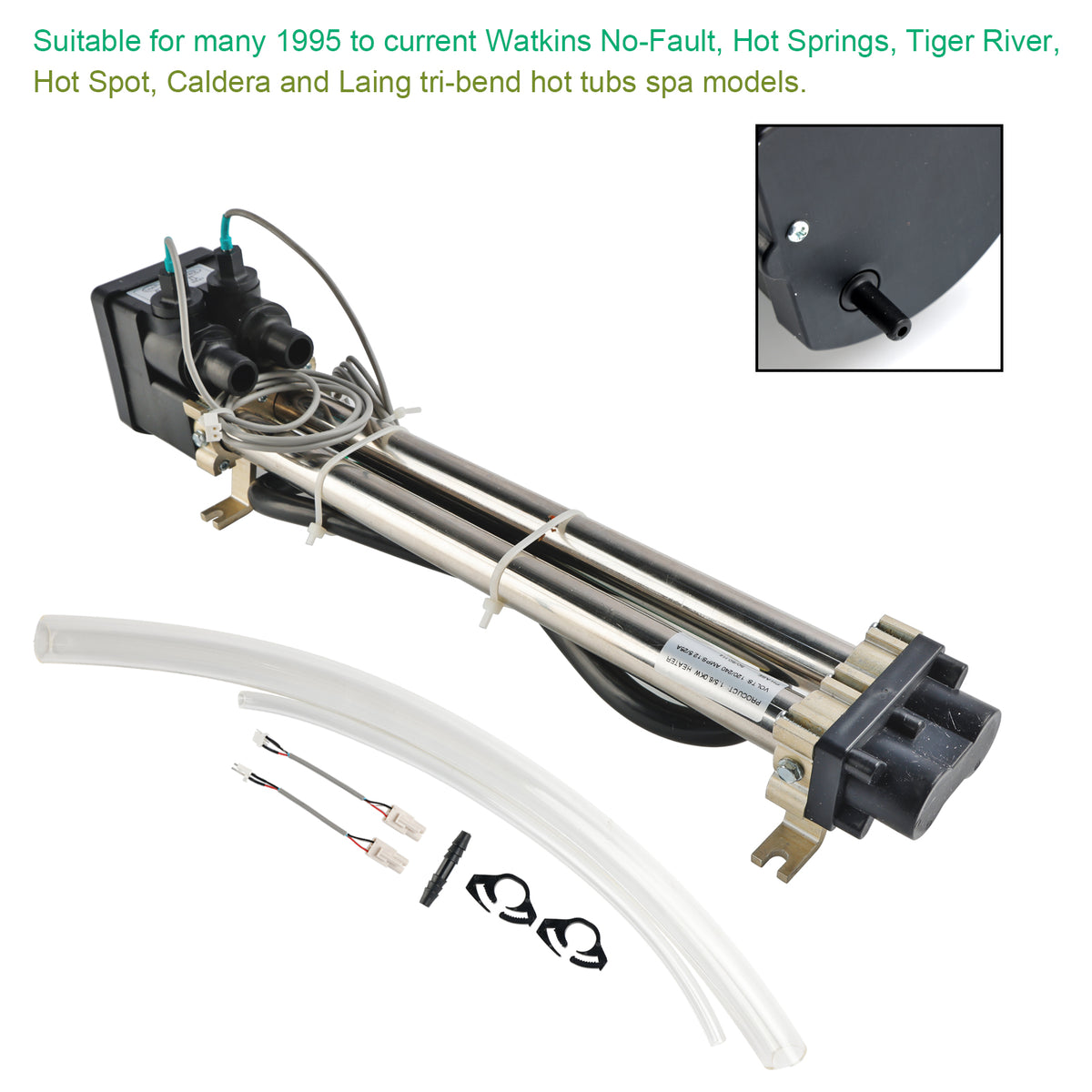 No-Fault Titanium Spa Heater for Hot Spring/Watkins/Caldera/Tiger River 73791-4KW