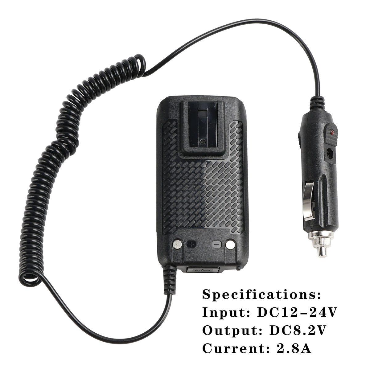 Quansheng UV-K5 Car Charger 12V/24V Battery Eliminator For UV-K5 UV-K6 UV-5RPLUS