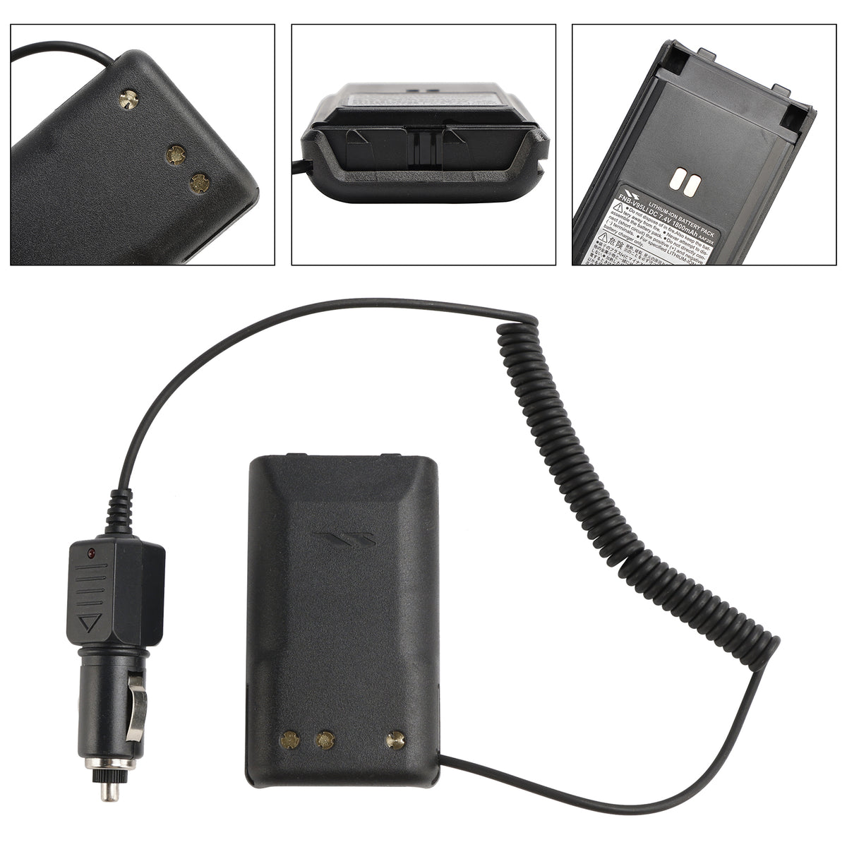 FNB-V95/V96 Car Charger 12V/24V Battery Eliminator For Vertex VX-350 VX351 VX354
