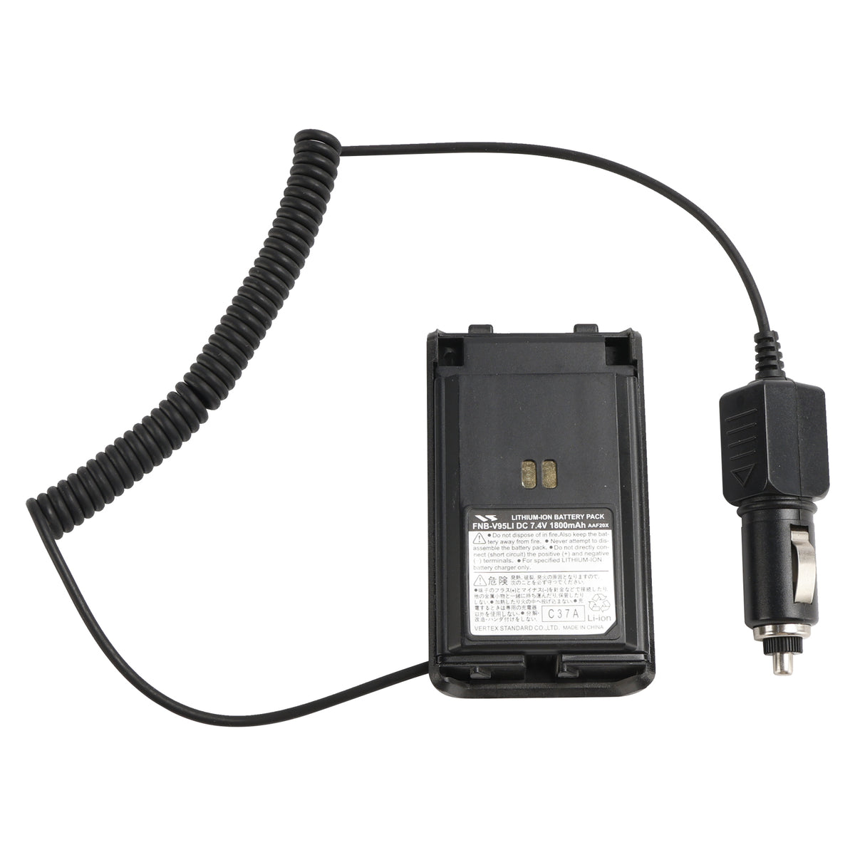 FNB-V95/V96 Car Charger 12V/24V Battery Eliminator For Vertex VX-350 VX351 VX354