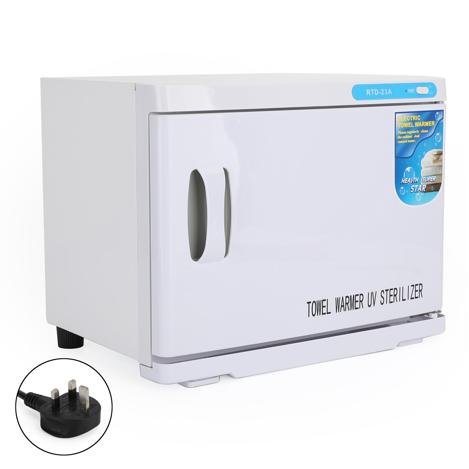 23L Hot Towel Warmer Cabinet UV Sterilizer Box Facial Salon Beauty Equipment