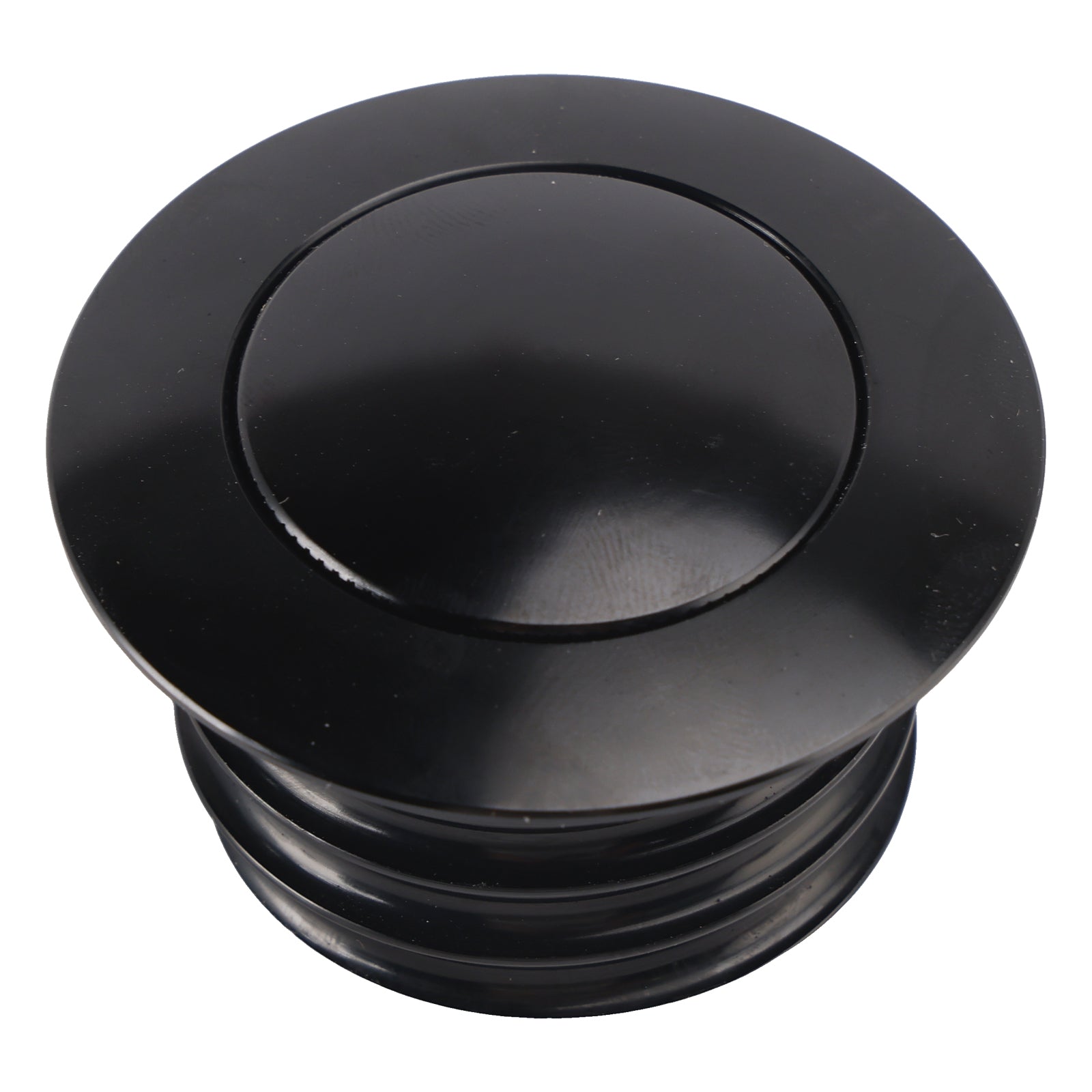 Pop Up Vented Gas Cap Set Black For Softail Low Rider Dyna Sport Super Glide