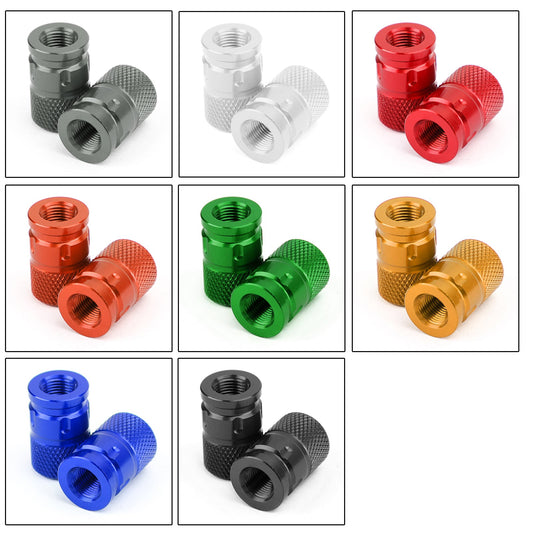 CNC Aluminum Billet Anti-Thief Tire Valve Stem Cap For Motorcycle Car Truck Bike Generic