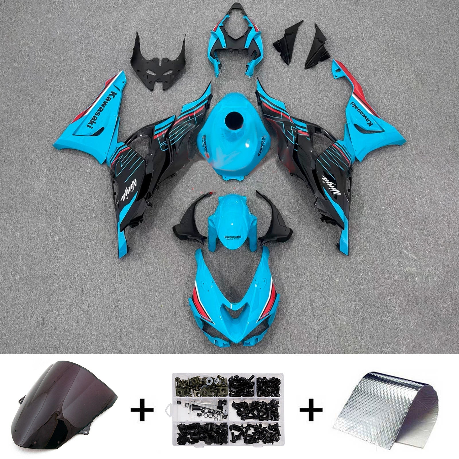 Injection Fairing Kit Bodywork Plastic ABS fit For Kawasaki ZX-6R 2024-2025