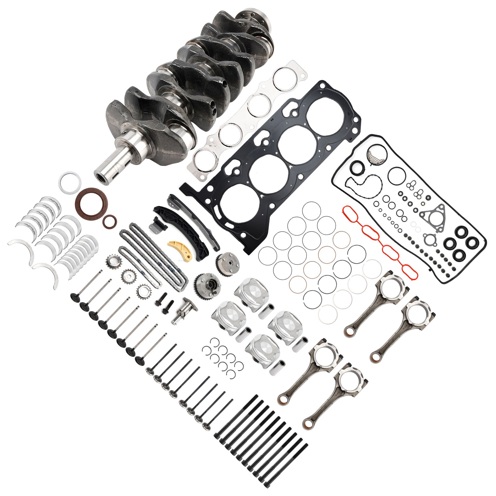 2012-2015 TOYOTA PRIUS PLUG-IN 1.8L Engine Rebuild Overhaul Kit Crankshaft Rods Timing 2ZR-FE 11791-22020