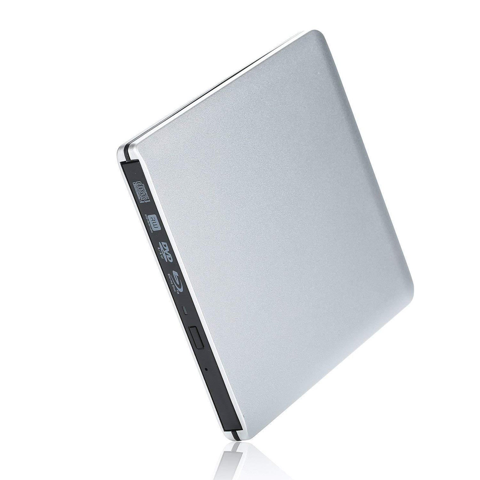 4K UHD Genuine Burner External USB 3.0 Super Slim DVD BD Recorder Drive Silver