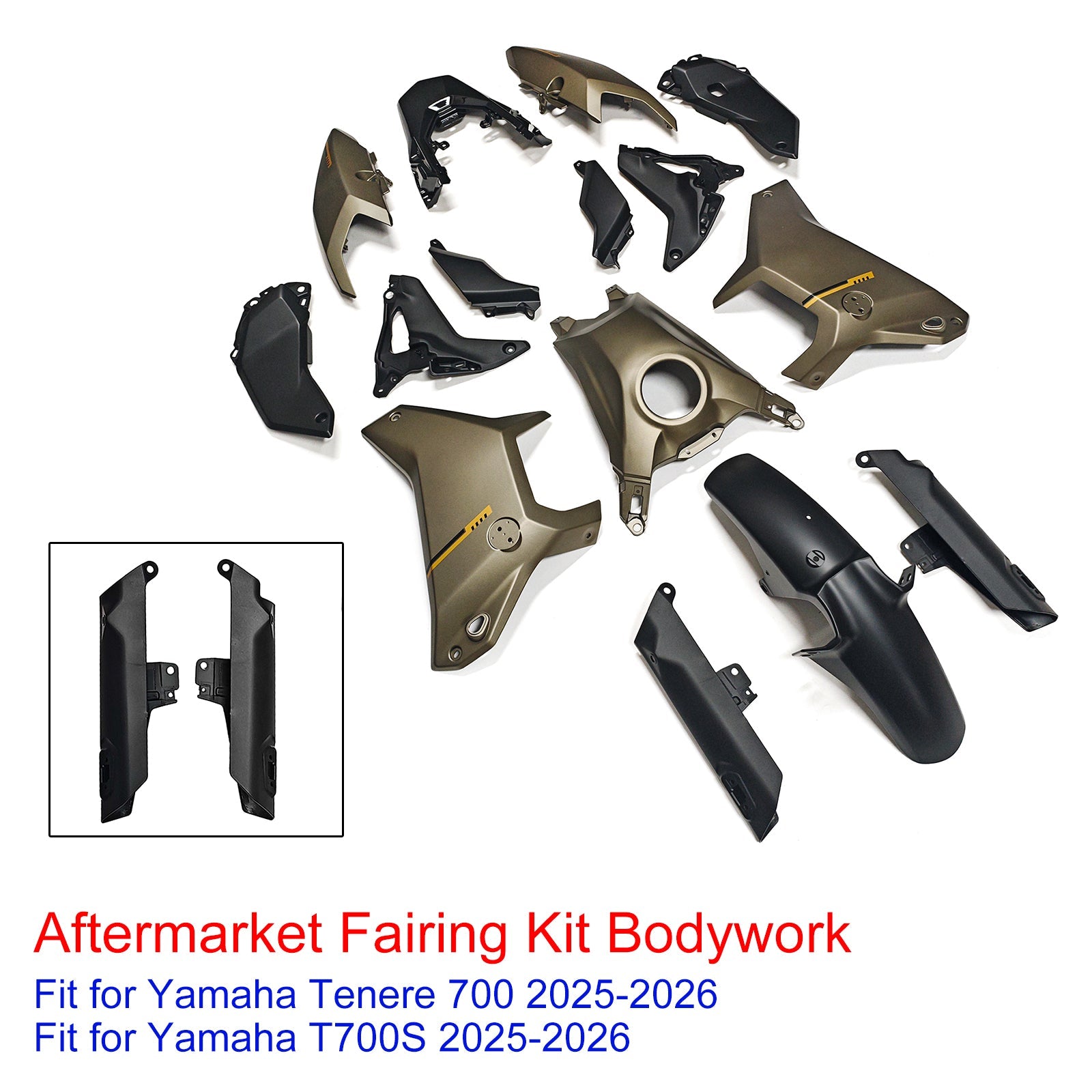 Injection Bodywork Fairing Kit for Yamaha Tenere 700 T700S 2025-2026