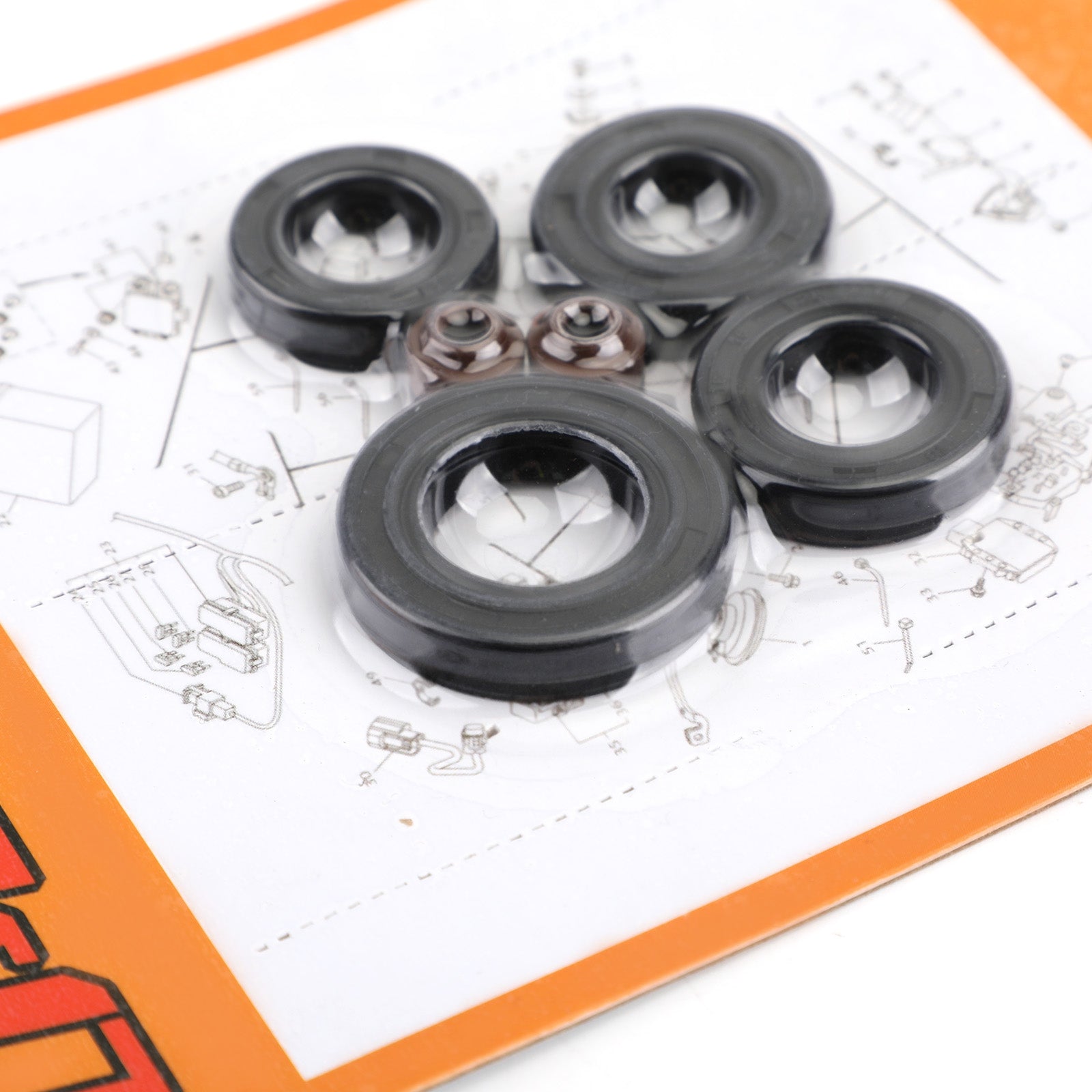 Engine Oil Seal Kit Set 91201-030-033 6pcs Seals for Honda CB100K Super Sport 1970-1972