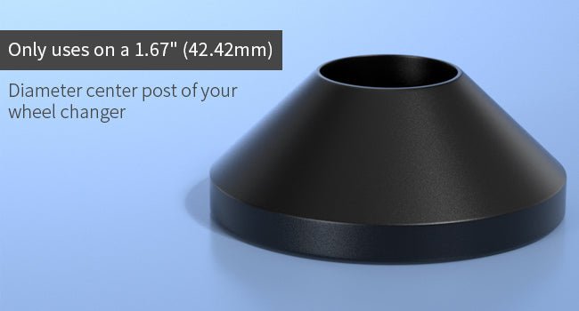 Large Manual Tire Changer Centering Cone for 1.67" Diameter Center Post Car