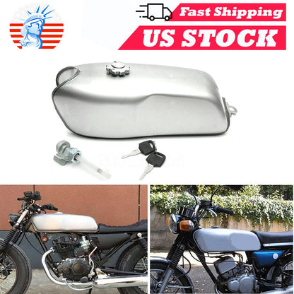 Yamaha 2.4 9L/ US BMW Universal Tank Honda Cafe Gas Gallon Racer Fuel Custom Generic