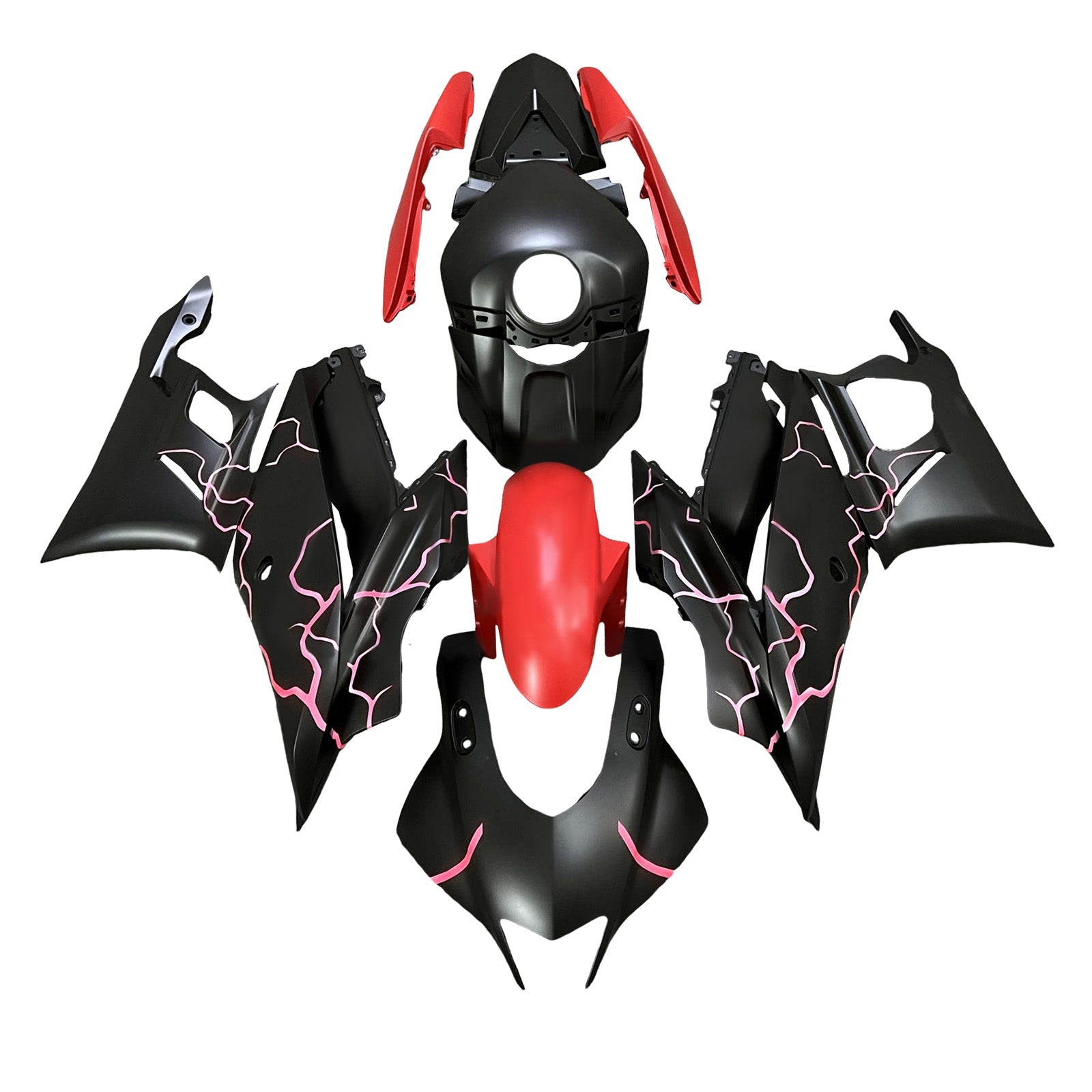 Injection Fairing Kit Bodywork Plastic ABS fit For Yamaha YZF-R3 R25 2019-2021
